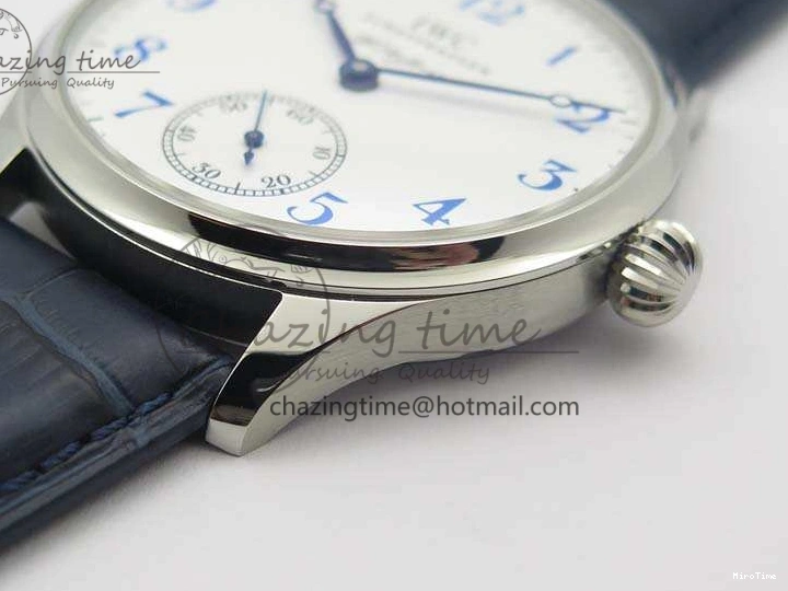 MIROTIME 0701 Portuguese Fa Jones IW544203 SS GSF 1:1 Best Edition White Dial On Leather Strap Trendsetting 7235